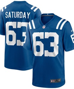 Jeff Saturday Indianapolis Colts Game Retired Player Jersey - Royal Nfl