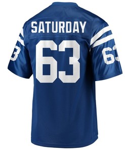 Jeff Saturday Indianapolis Colts Nfl Pro Line Retired Player Jersey - Royal