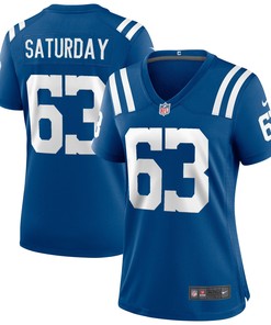 Jeff Saturday Indianapolis Colts Womens Game Retired Player Jersey - Royal Nfl