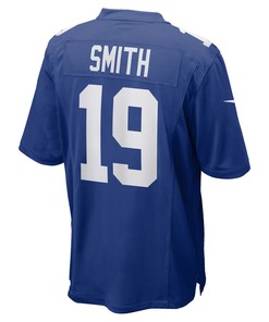 Jeff Smith 19 New York Giants Men Game Jersey - Royal