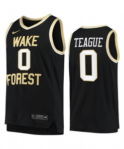 Jeff Teague 0 Wake Forest Demon Deacons Uniform Jersey College Basketball Black