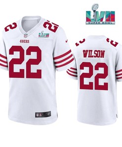 Jeff Wilson 22 San Francisco 49Ers Super Bowl LVII White Men Game Jersey