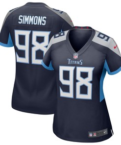 Jeffery Simmons Tennessee Titans Womens Game Jersey - Navy Nfl