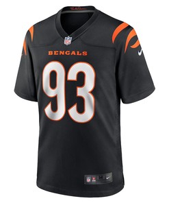 Jeffrey Gunter 93 Cincinnati Bengals Game Player Jersey - Black