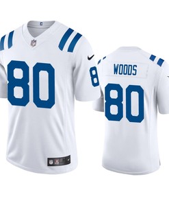 Jelani Woods 80 Indianapolis Colts White Vapor Limited Jersey