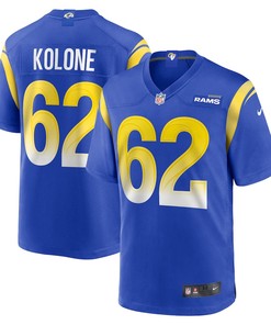 Jeremiah Kolone Los Angeles Rams Game Player Jersey - Royal