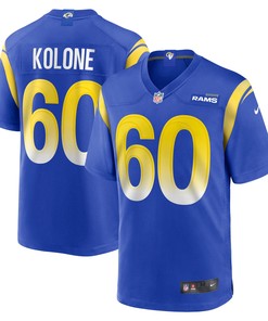 Jeremiah Kolone Los Angeles Rams Game Player Jersey - Royal Nfl