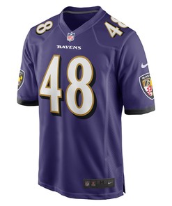 Jeremiah Moon Baltimore Ravens Game Player Jersey - Purple