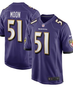 Jeremiah Moon Baltimore Ravens Player Game Jersey - Purple