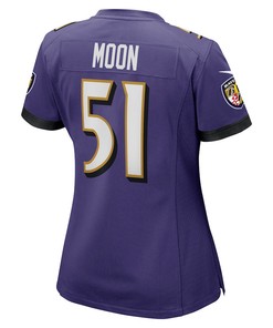 Jeremiah Moon Baltimore Ravens Women's Player Game Jersey - Purple