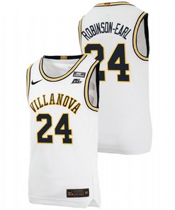 Jeremiah Robinson-Earl 24 White Villanova Wildcats Alumni Throwback Jersey