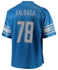 Jeremiah Valoaga Detroit Lions Nfl Pro Line Team Color Player Jersey - Blue