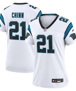 Jeremy Chinn 21 Carolina Panthers Women's Game Jersey - White