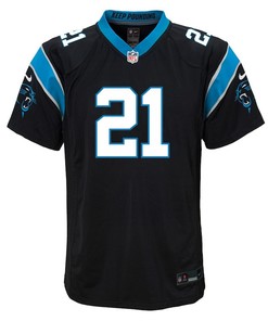 Jeremy Chinn 21 Carolina Panthers Youth Game Jersey - Black