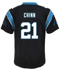 Jeremy Chinn 21 Carolina Panthers Youth Game Jersey - Black