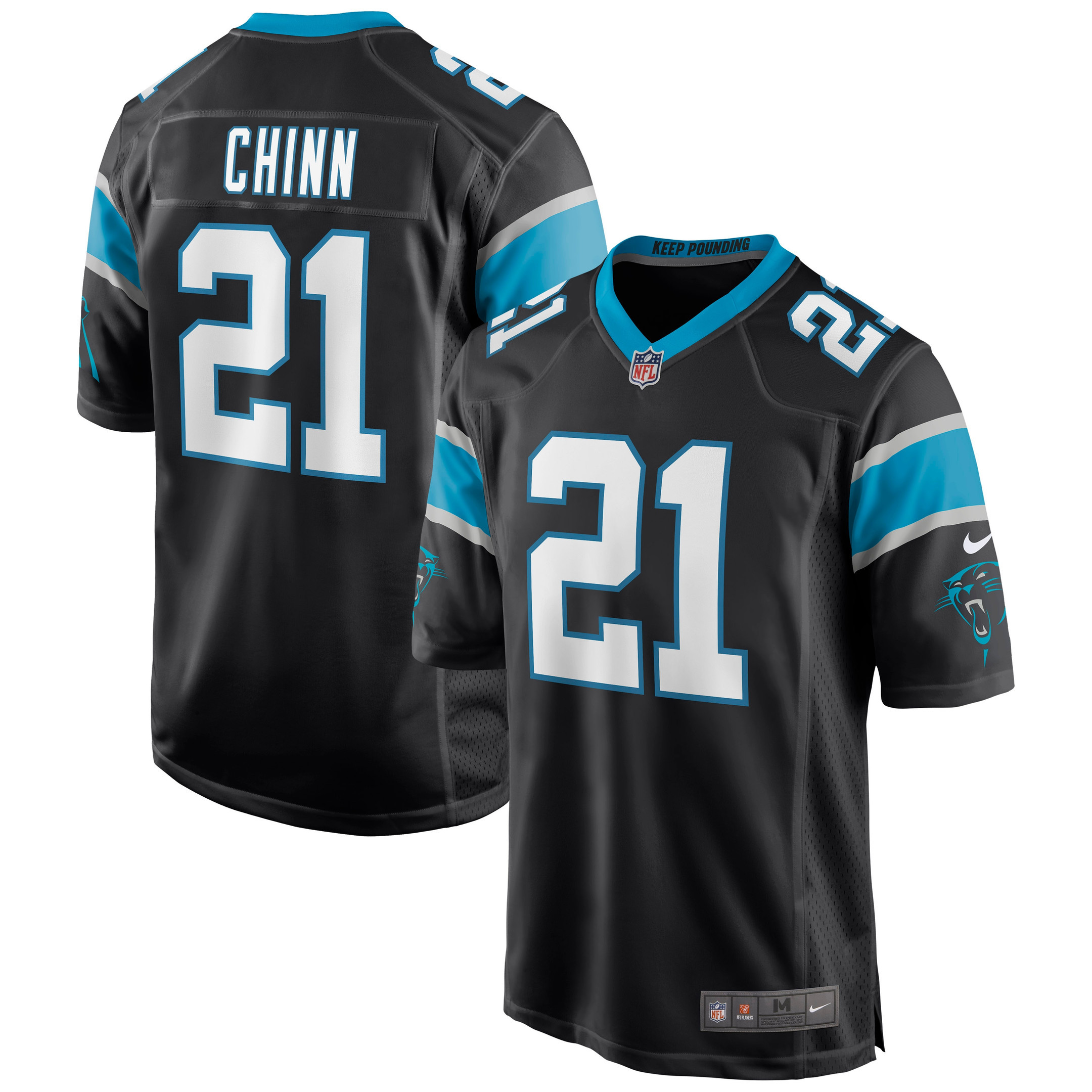 Jeremy Chinn Carolina Panthers Game Jersey - Black Nfl