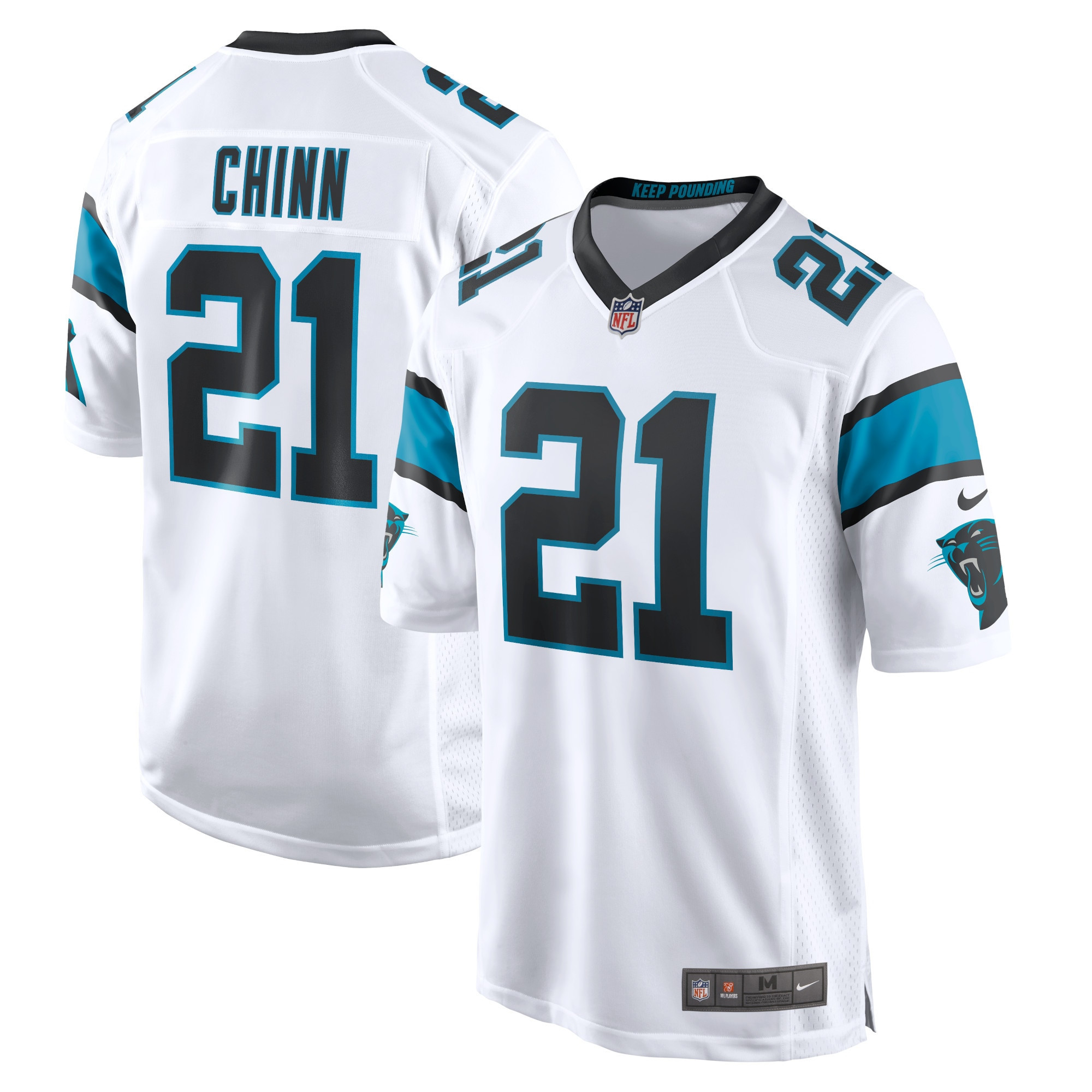 Jeremy Chinn Carolina Panthers Game Jersey - White Nfl