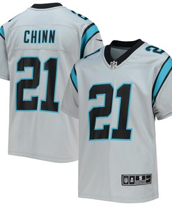 Jeremy Chinn Carolina Panthers Inverted Team Game Jersey - Silver Nfl
