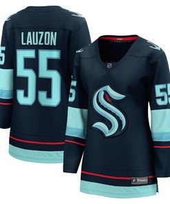 Jeremy Lauzon Seattle Kraken Fanatics Branded Womens Home Breakaway Player Jersey - Deep Sea Blue Nhl