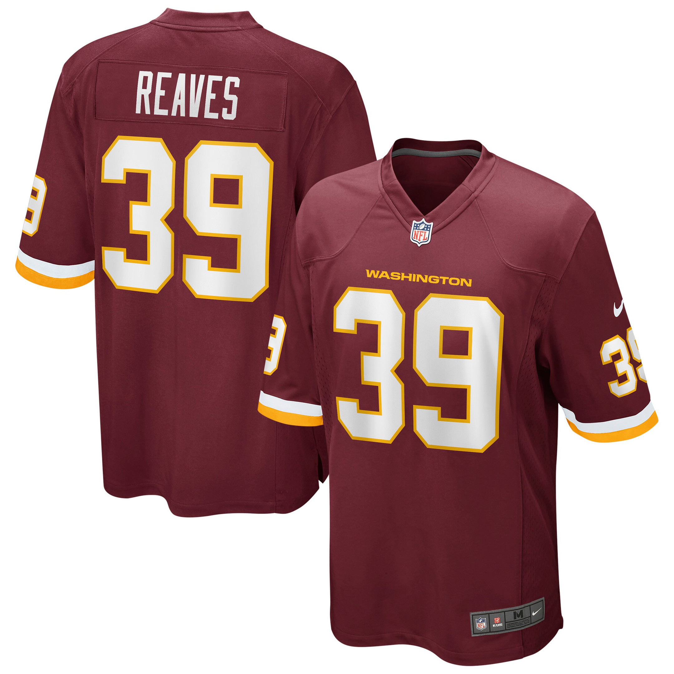 Jeremy Reaves Washington Football Team Game Player Jersey - Burgundy Nfl