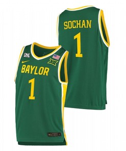 Jeremy Sochan 1 Baylor Bears 2023 College Basketball Men Jersey - Green