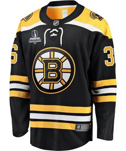 Jeremy Swayman 36 Boston Bruins Stanley Cup 2023 Playoffs Patch Home Breakaway Men Jersey - Black