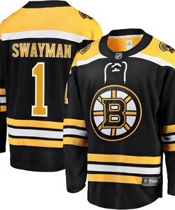 Jeremy Swayman Boston Bruins Fanatics Branded 2017/18 Home Breakaway Replica Jersey - Black Nhl