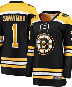 Jeremy Swayman Boston Bruins Fanatics Branded Womens 2017/18 Home Breakaway Jersey - Black Nhl