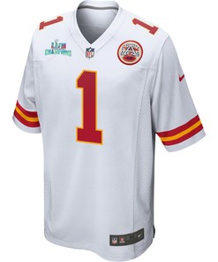 Jerick McKinnon 1 Kansas City Chiefs Super Bowl LVII Champions Men Game Jersey - White
