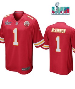 Jerick Mckinnon 1 Kansas City Chiefs Super Bowl LVII Red Men Game Jersey