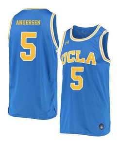 Jerime Andersen 5 UCLA Bruins Retro Elite Basketball Men Jersey - Blue