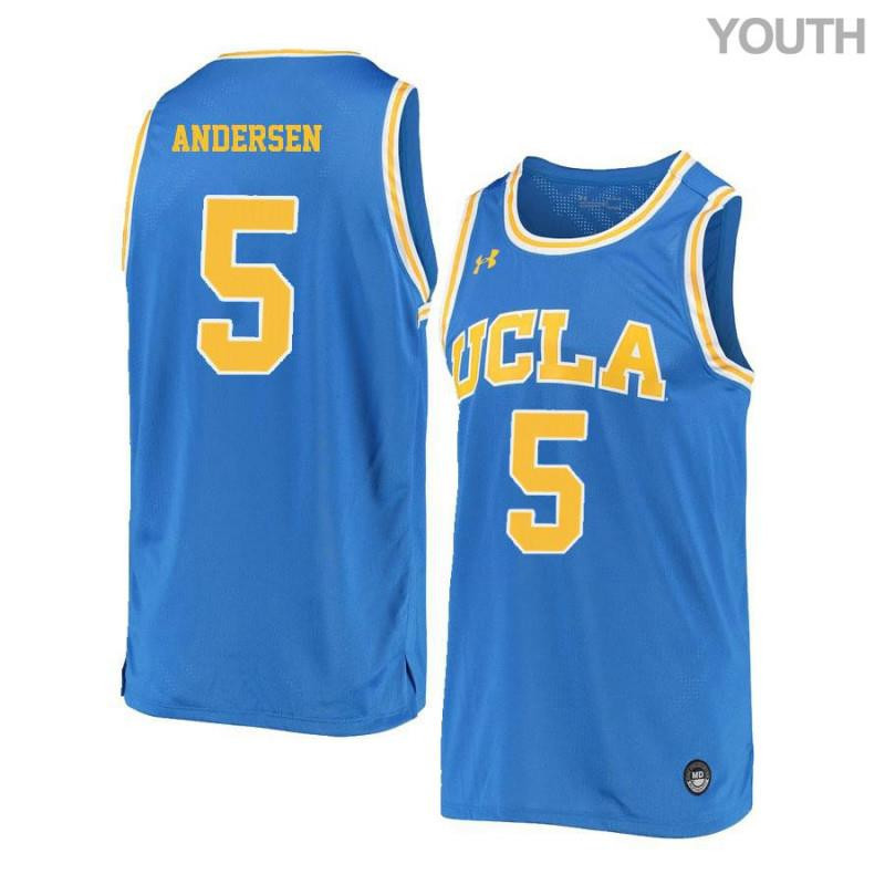 Jerime Andersen 5 UCLA Bruins Retro Elite Basketball Youth Jersey - Blue