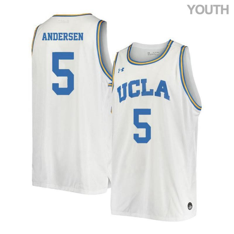 Jerime Andersen 5 UCLA Bruins Retro Elite Basketball Youth Jersey - White