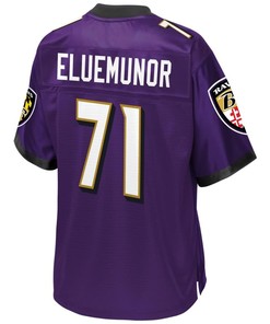 Jermaine Eluemunor Baltimore Ravens Nfl Pro Line Team Color Player Jersey - Purple