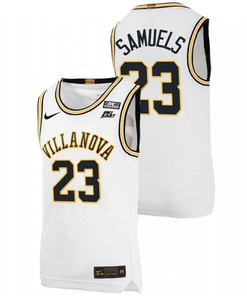 Jermaine Samuels 23 White Villanova Wildcats College Basketball Throwback Jersey
