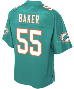 Jerome Baker Miami Dolphins Nfl Pro Line Player Jersey - Aqua