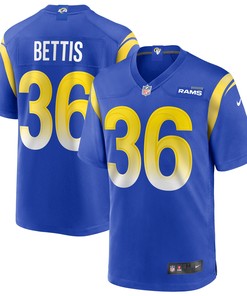 Jerome Bettis Los Angeles Rams Game Retired Player Jersey - Royal Nfl
