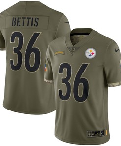Jerome Bettis Pittsburgh Steelers 2022 Salute To Service Retired Player Limited Jersey - Olive