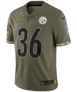 Jerome Bettis Pittsburgh Steelers 2022 Salute To Service Retired Player Limited Jersey - Olive