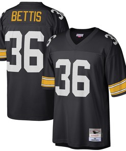 Jerome Bettis Pittsburgh Steelers Mitchell & Ness Big & Tall 1996 Retired Player Replica Jersey - Black Nfl