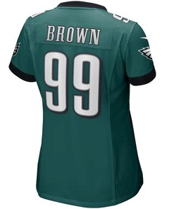 Jerome Brown 99 Philadelphia Eagles Women's Game Retired Player Jersey - Midnight Green