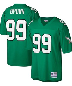 Jerome Brown Philadelphia Eagles Mitchell & Ness Big & Tall 1990 Retired Player Replica Jersey - Kelly Green Nfl