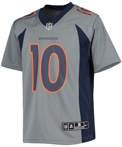 Jerry Jeudy 10 Denver Broncos Youth Inverted Team Game Jersey - Gray