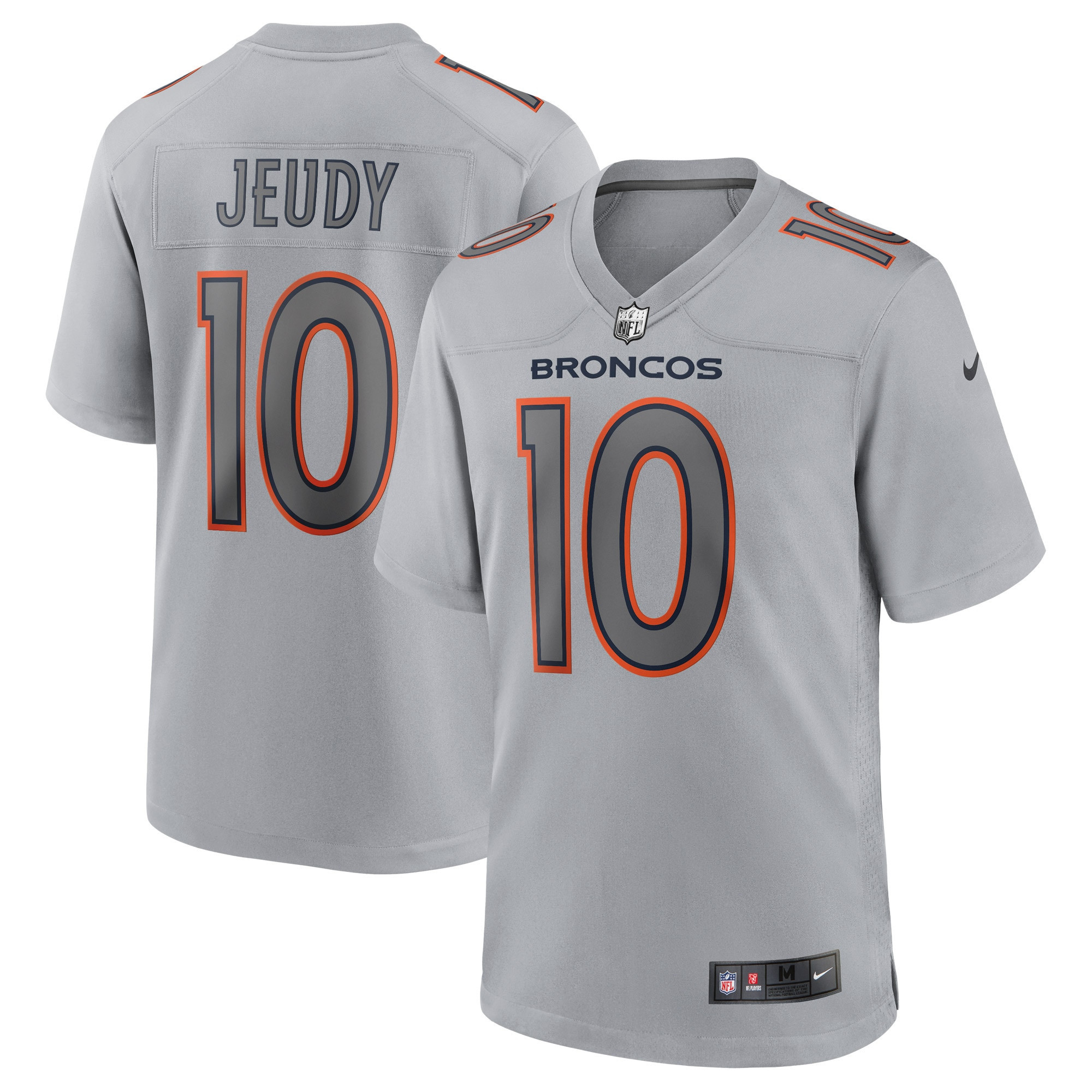 Jerry Jeudy Denver Broncos Atmosphere Fashion Game Jersey - Gray Nfl