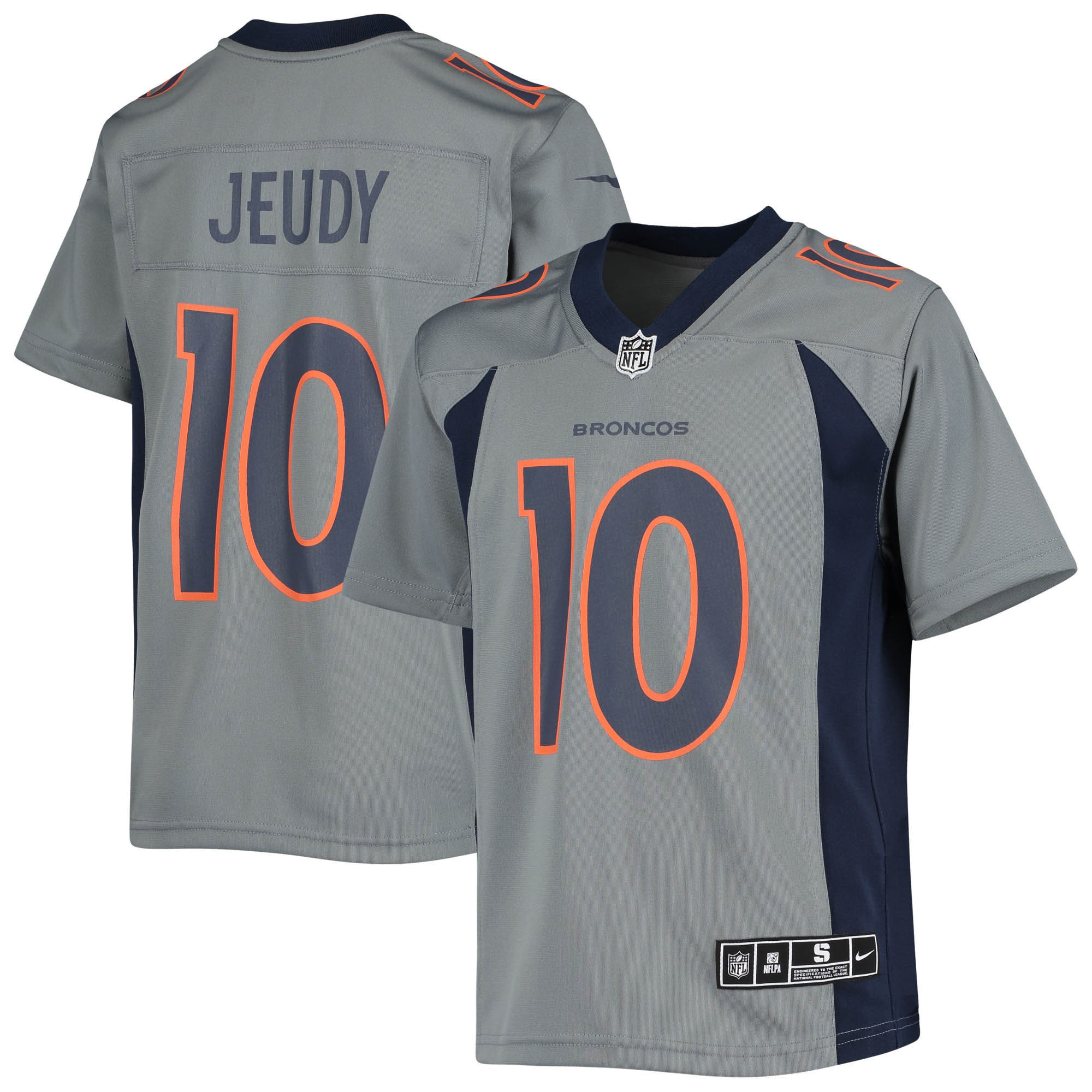 Jerry Jeudy Denver Broncos Inverted Team Game Jersey - Gray Nfl