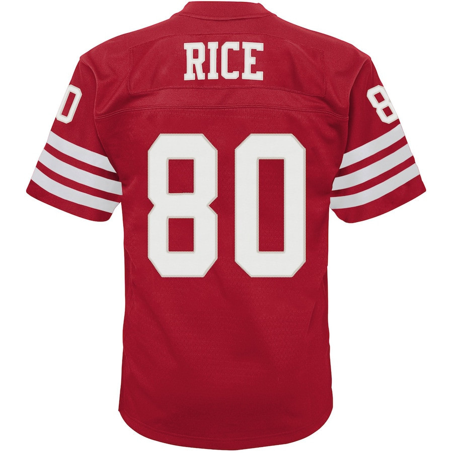 Jerry Rice 80 San Francisco 49ers Mitchell & Ness Infant 1990 Retired Legacy Jersey - Scarlet