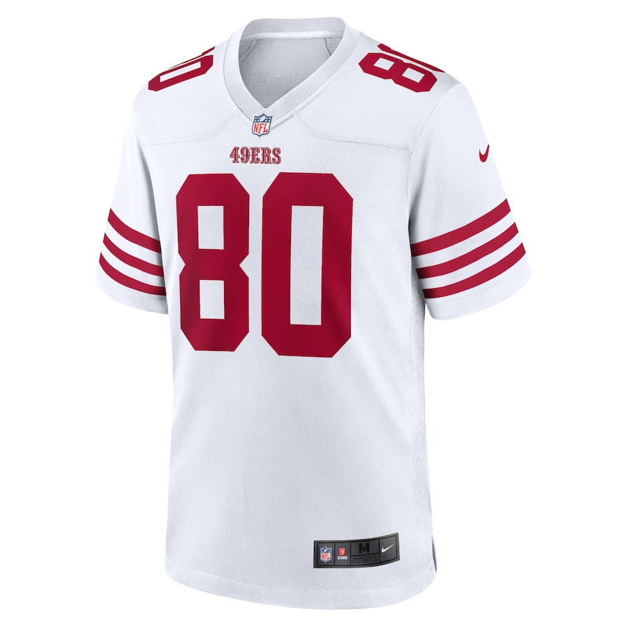 Jerry Rice 80 San Francisco 49ers Retired Player Game Jersey - White