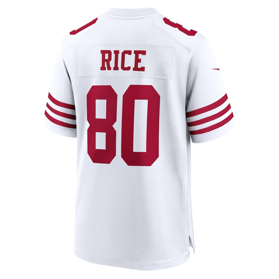Jerry Rice 80 San Francisco 49ers Retired Player Game Jersey - White
