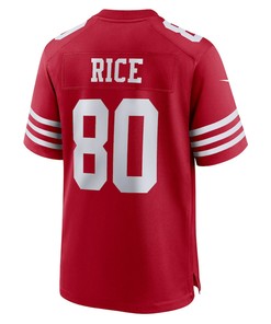 Jerry Rice 80 San Francisco 49ers Retired Team Player Game Jersey - Scarlet