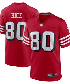 Jerry Rice San Francisco 49ers Retired Alternate Game Jersey Scarlet Nfl